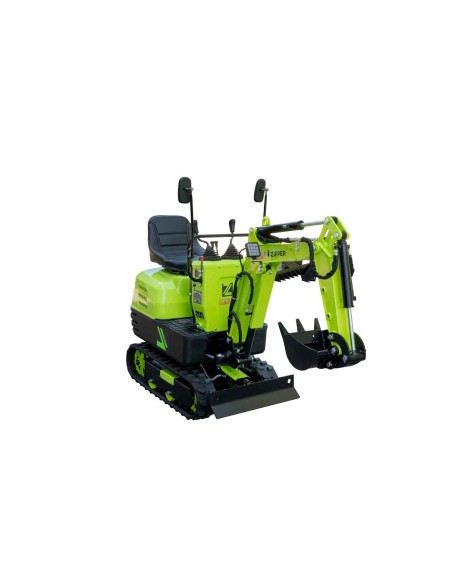 4 - Mini-pelle Zipper ZI-MBGS600 compacte 5q avec accessoires