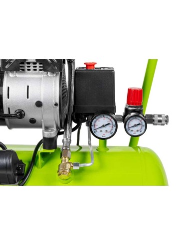 4 - Compresseur d'air silencieux 24 lt 8 bar Zipper zi-com24si