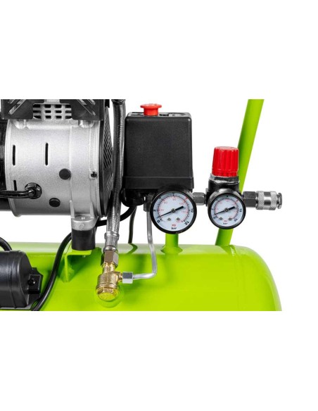 4 - Compresseur d'air silencieux 24 lt 8 bar Zipper zi-com24si