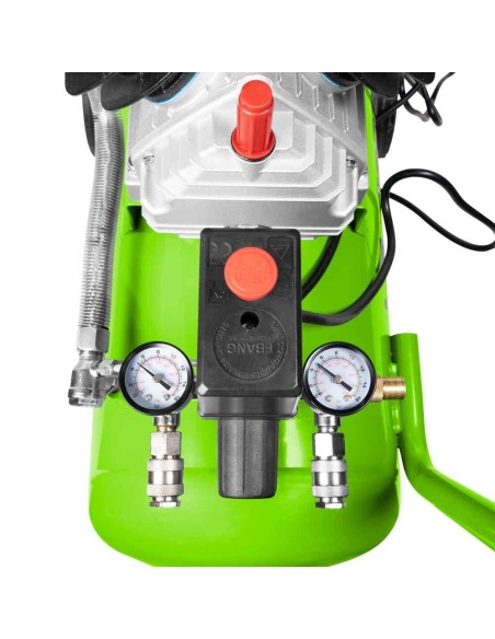 4 - Compresseur d'air huile lubrifie avec accessoires 50lt Zipper zi-com50-2v510e