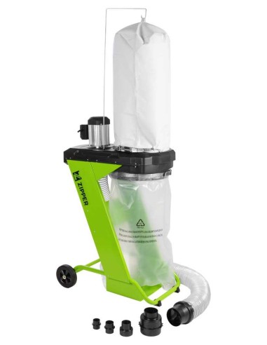 Aspiratore trucioli sacco aspiratrucioli carrellato Zipper zi-asa550b