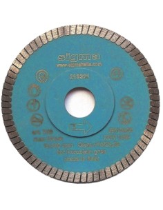 1 - Disque diamantžëe Sigma 75d pour la coupe sec žÿ125mm trou 22,2mm žëpaisseur 1,4mm