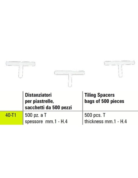 1 - Entretoise de carrelage t Sigma 40-t1 500 pižêces žëpaisseur mm 1 - h.4