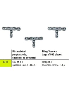 1 - Entretoise de carrelage t Sigma 40-t5 500 pižêces žëpaisseur mm 5 - h.4,5