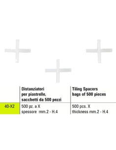 1 - Entretoise de carrelage x Sigma 40-x2 500 pižêces žëpaisseur mm 2 - h.4