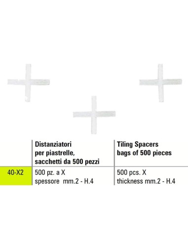 1 - Entretoise de carrelage x Sigma 40-x2 500 pižêces žëpaisseur mm 2 - h.4