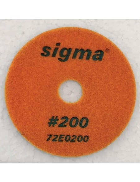 MEULE DIAMANTÉE SIGMA 72E0200 GRAIN 200 AVEC VELCRO ø 100 POUR FINISSAGE