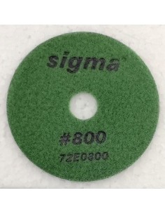 1 - Meule diamantée Sigma 72e0800 grain 800 avec velcro ø 100 pour semi-polissage