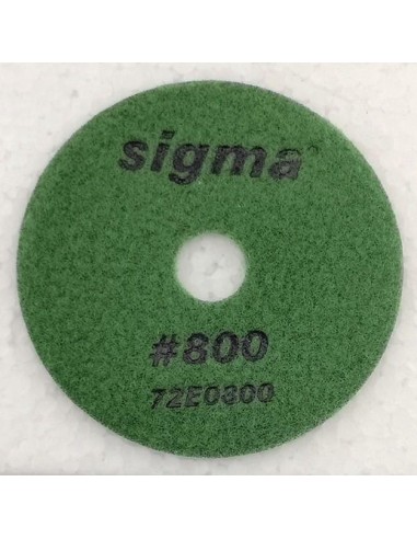 1 - Meule diamantée Sigma 72e0800 grain 800 avec velcro ø 100 pour semi-polissage