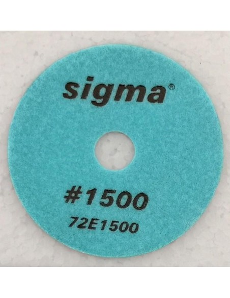 1 - Meule diamantée Sigma 72e1500 grain 1500 avec velcro ø 100 pour polissage