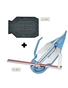 Coupe carrelage SIGMA 4cu cm 84 gravure traction + tapis pour mosaique 64b2