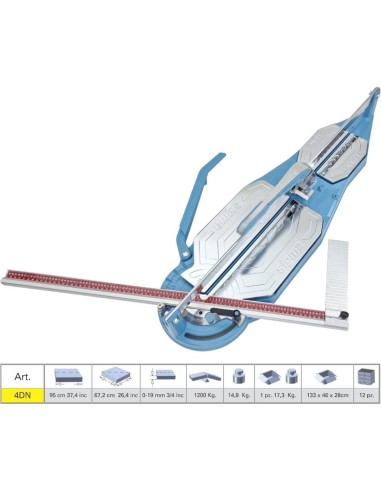 Coupe carrelage SIGMA 4dn cm 95 gravure par poussee + tapis pour mosaique 64b2