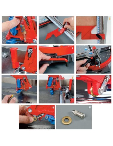 2 - COUPE CARREAUX CARRELAGE MONTOLIT MASTERPIUMA 44P3 PROFESSIONEL MANUEL 44 CM