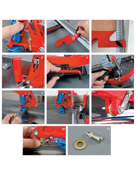 2 - COUPE CARREAUX CARRELAGE MONTOLIT MASTERPIUMA 44P3 PROFESSIONEL MANUEL 44 CM