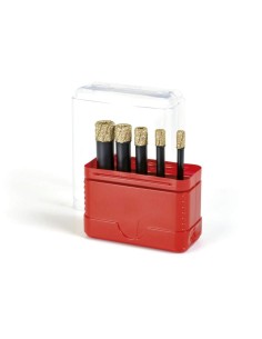 1 - KIT 5 FRAISE DIAMANTÉE POUR PERÇAGE A SEC ET EAU FAJ MONTOLIT MONDRILLO FAJVA-N