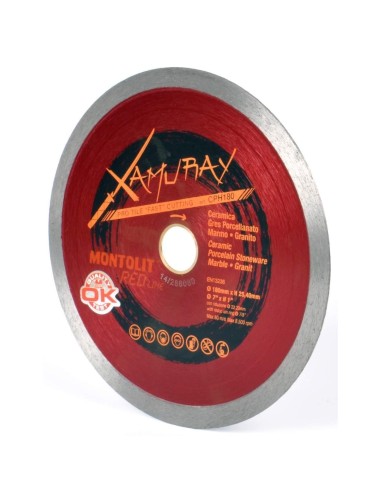 DISQUE DE DIAMANT 200 MM POUR CŽëRAMIQUE GRŽêS VITRIFIŽë MARBLE ET GRANIT MONTOLIT CERMONT CPH200