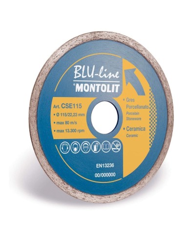 1 - DISQUE DE DIAMANT 115 MM POUR CŽëRAMIQUE ET GRŽêS VITRIFIŽë MONTOLIT CERMONT CSE115