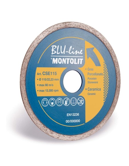 1 - DISQUE DE DIAMANT 115 MM POUR CŽëRAMIQUE ET GRŽêS VITRIFIŽë MONTOLIT CERMONT CSE115