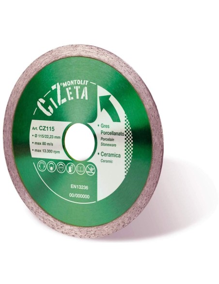 1 - DISQUE DE DIAMANT POUR GRŽêS VITRIFIŽë ET CŽëRAMIQUE COMPACTE MONTOLIT CERMONT CZ