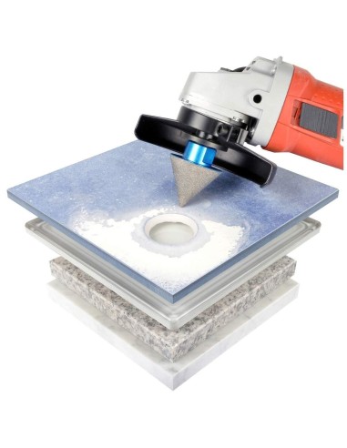 2 - FRAISE CONIQUES DIAMANTŽëES ŽÇ PROFIL ŽëVASŽë POUR LA FINITION DES TROUS MONTOLIT MONDRILLO FPS35