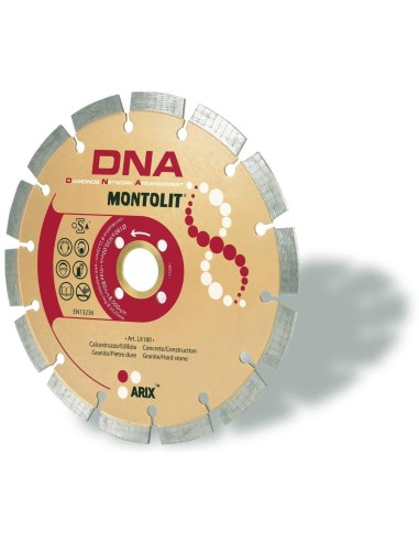 1 - DISQUE DE DIAMANT 180 MM POUR BŽëTON BATIMENT GRANIT PORPHYRE PIERRE DURE MONTOLIT DNA LX180