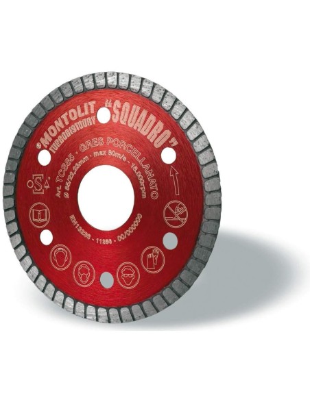 1 - DISQUE DE DIAMANT 85 MM POUR GRŽêS VITRIFIŽë ET CŽëRAMIQUE COMPACTE MONTOLIT TURMONT TCS85