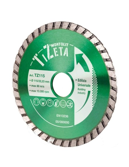 1 - DISQUE DE DIAMANT POUR BATIMENT MONTOLIT TURMONT TZ 115 MM