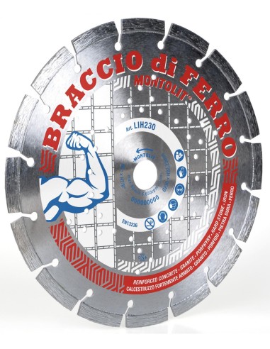 1 - DISQUE DE DIAMANT MONTOLIT LASERMONT LIH Ø 230 MM POUR BETON ARME GRANIT FER