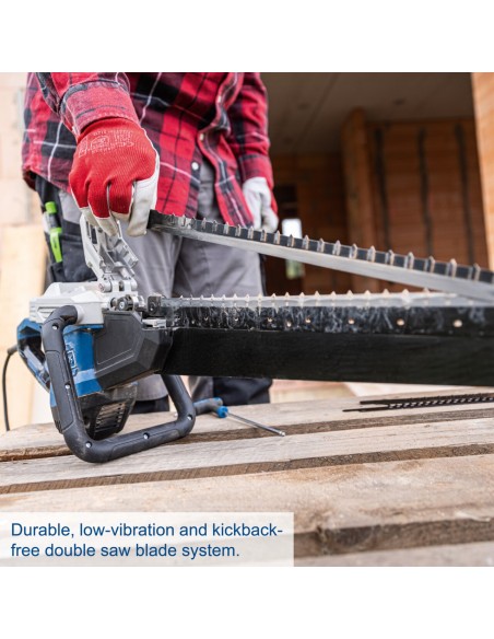 7 - Scie Universelle electrique à Double Lame pour Bâtiment Scheppach AZE430