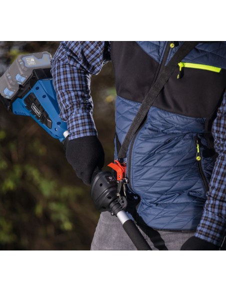 5 - D&eacute;broussailleuse 4en1 + 2x Bat 2Ah & 2x Charg Scheppach BC-MFH400-X