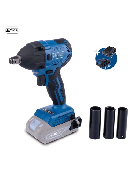 1 - Scheppach BC-IW350-X Boulonneuse à Chocs 1/2" 20V + Batterie 2Ah & Chargeur