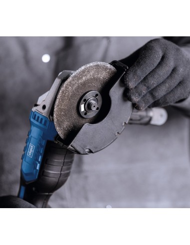 4 - Meuleuse d'Angle sans Fil 20V 125mm avec Disques et Coffret Scheppach c-atb15/1-x