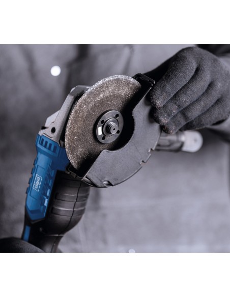 4 - Meuleuse d'Angle sans Fil 20V 125mm avec Disques et Coffret Scheppach c-atb15/1-x