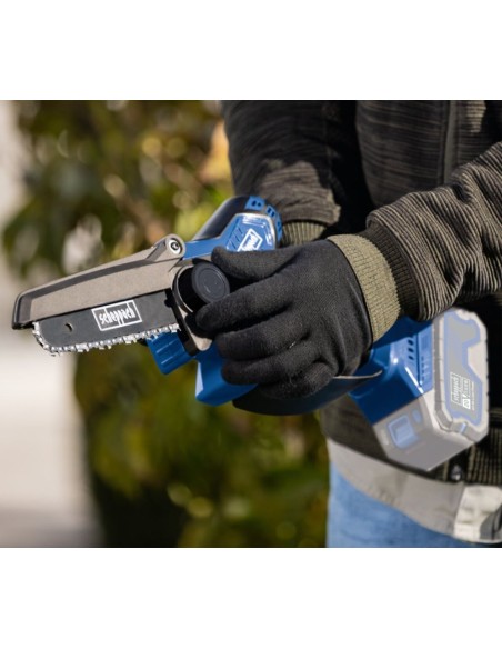 5 - Élagueuse 20V avec Batterie 4.0Ah et Chargeur IXES – Scheppach BC‑PS150‑X