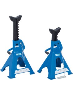 1 - 2 CHANDELLES CRIC À CRÉMAILLÈRE CHEVALETS DE SUPPORT 6 T FERVI 0069/6