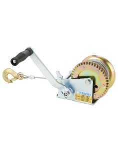 1 - Treuil manuel a manivelle 500 kg câble 10 m fervi 0070/c