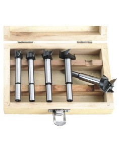 1 - Coffret de 5 foret à trous de charnière 15-35 mm fervi 0081