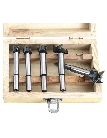 1 - Coffret de 5 foret à trous de charnière 15-35 mm fervi 0081