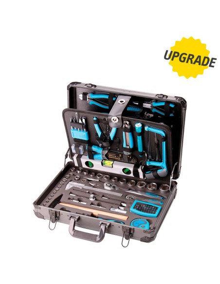 1 - Valise mallette malette avec outils 162 pcs de travail fervi 0105