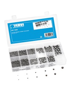 1 - Assortiment metric billes en acier chrome 450 pieces fervi 0116