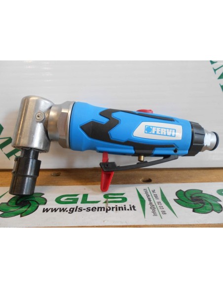 4 - Meleuse pneumatique droite et d'angle 1/4" a air comprime fervi 0416
