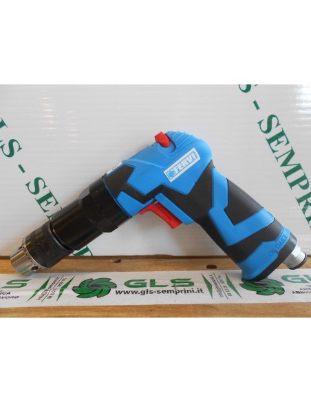 3 - Perceuse pneumatique reversible 3/8" a mandrin 10 mm air comprime fervi 0418