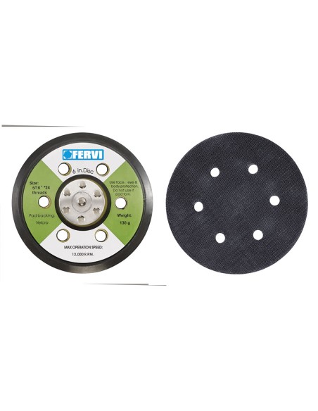 1 - 6" 150mm CROCHET ET BOUCLE PONCAGE DISQUES PADS FERVI 0459