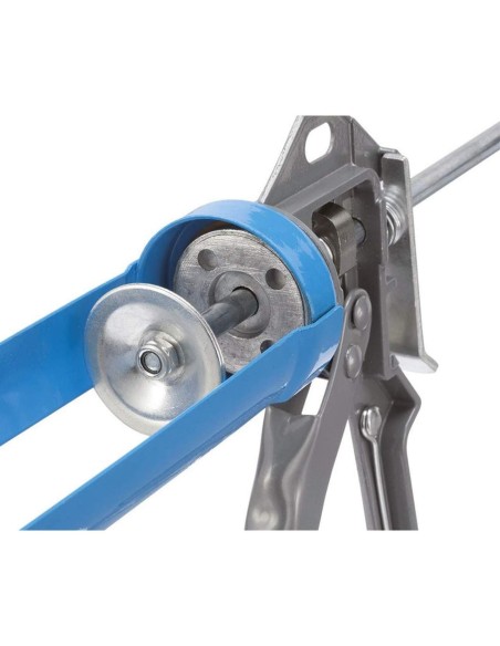 2 - Pistolet renforcé à cartouche pour mastic silicone colle fervi 0521