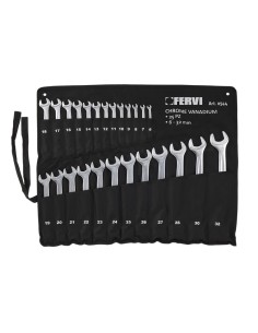 1 - Coffre de jeu 25 pièces clé métrique chromé outil 6-32 mm fervi 0544