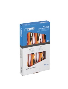1 - Jeu de 6 tournevis chrome fervi 0634