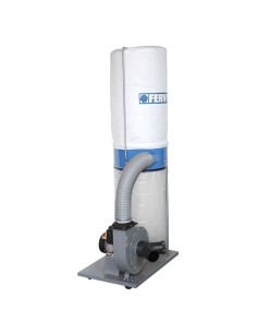 1 - Aspirateur poussière extracteur copeaux bois collecteur 1500w fervi 0759