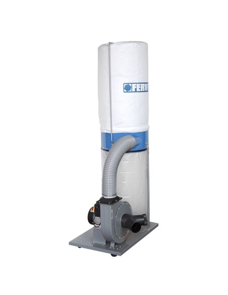 1 - Aspirateur poussière extracteur copeaux bois collecteur 1500w fervi 0759