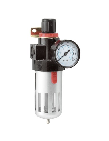 1 - Réducteur avec jauge et compresseur d'air filtrant fervi 0777/2