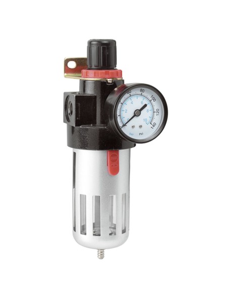 1 - Réducteur avec jauge et compresseur d'air filtrant fervi 0777/2